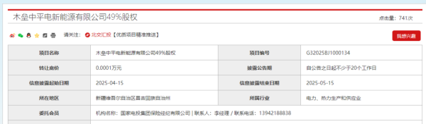 炒股配資交流 轉讓底價1元！國家電投再賣新能源公司股權